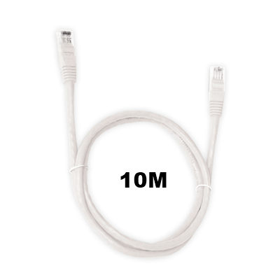 CABO REDE CAT.5E 10M RJ45 BRANCO PC-ETHU100WH PATCH CORD PLUSCABLE