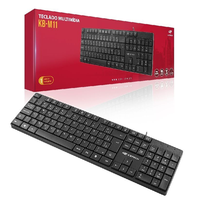 TECLADO USB MULTIMIDA KB-M11BK PRETO C3TECH