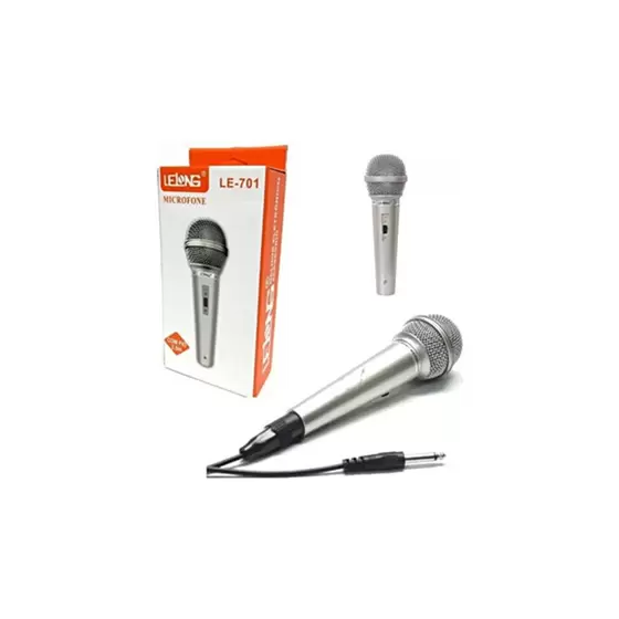 MICROFONE COM FIO 2.5M LE-701 LELONG