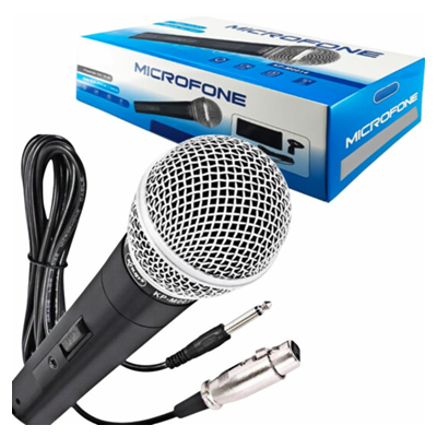 MICROFONE DINAMICO CABO XLR – P10 5M KP-M0014/5M KNUP
