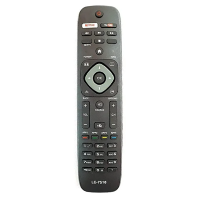 CONTROLE TV PHILIPS LCD/LED LE-7516 NETFLIX/YOTUBE