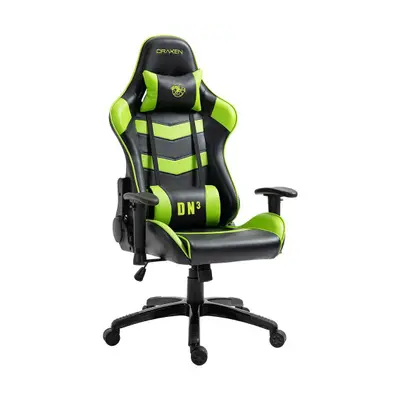 CADEIRA GAMER DN3 GIRATORIA PRETO/VERDE DN003/GR DRAXEN