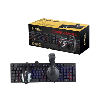 COMBO GAMER III 0543 BRIGHT - TECLADO+MOUSE+HEADSET