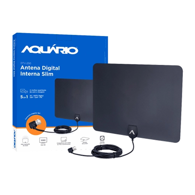 ANTENA INTERNA DIGITAL SLIM DTV-250 AQUARIO CABO 2.5M