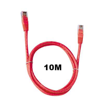 CABO REDE CAT.6 10M RJ45 VERMELHO PC-ETH6U100RD PATCH CORD PLUSCABLE