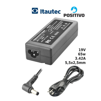 FONTE NOT POSITIVO ITAUTEC 19V 65W 3.42A 5.5x2.5 PO-20 IT-16 KP-523 D-TA65A