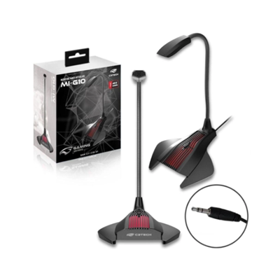 MICROFONE GAMER ARTICULADO CONEXAO P2 MI-G10BK C3TECH