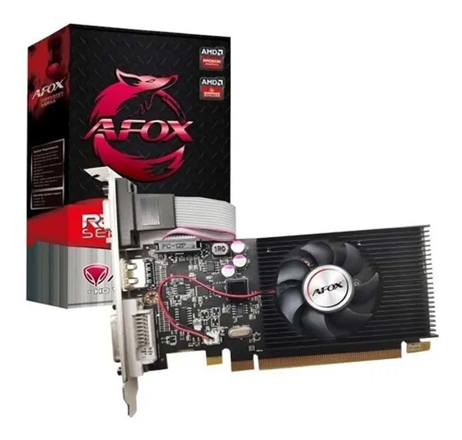 PLACA VIDEO R5 220 RADEON 1GB DDR3 64 BITS AFR5220 AFOX