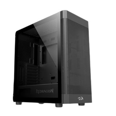GABINETE AEROGLASS PRETO CA-602B REDRAGON