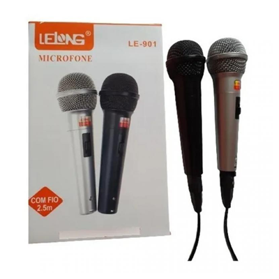 MICROFONE COM FIO 2.5M LE-901 LELONG