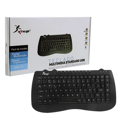 TECLADO MULTIMIDIA STANDARD USB KP-2008 KNUP