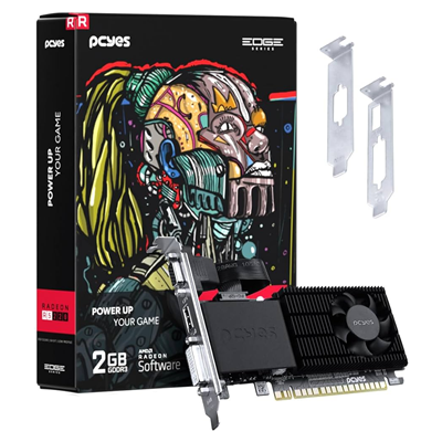 PLACA VIDEO AMD RADEON R5 220 2GB DDR3 64 BITS EDGE LOW PROFILE PPER5DR3LPBR