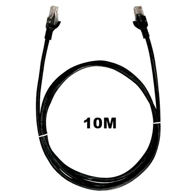 CABO REDE CAT.6 10M RJ45 PRETO PC-ETH6U100BK PATCH CORD PLUSCABLE