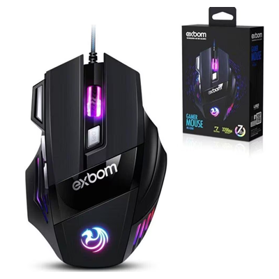 MOUSE GAMER 7D 3200 DPI 4 USB MS-G260 EXBOM