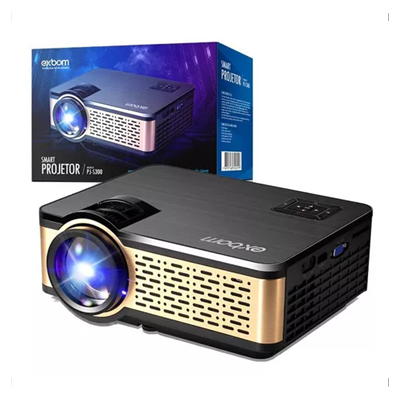 PROJETOR DE LED SMART COM ANDROID WIFI PJ-S300 EXBOM