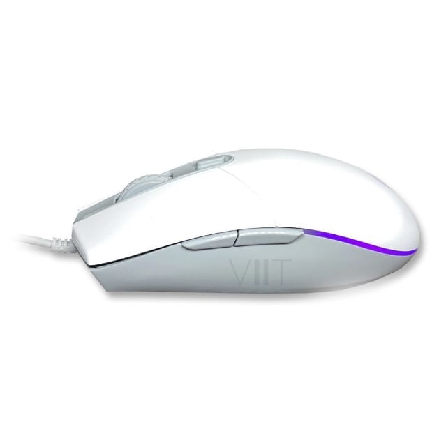 MOUSE GAMER USB M260 6400DPI RGB BRANCO HP