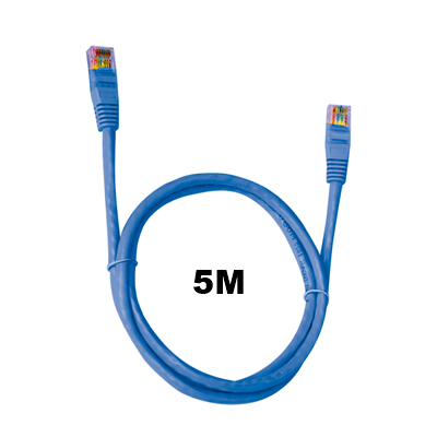 CABO REDE CAT.6 5M RJ45 AZUL PC-ETH6U50BL PATCH CORD PLUSCABLE