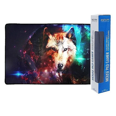 MOUSE PAD GAMER GRANDE (02-ESTRELA DE LOBO) 700x350x3mm MP-7035C EXBOM
