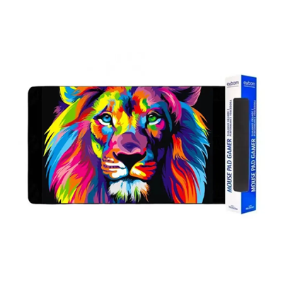 MOUSE PAD GAMER GRANDE (40-REI LEÃO BROADWAY) 700x350x3mm MP-7035C EXBOM