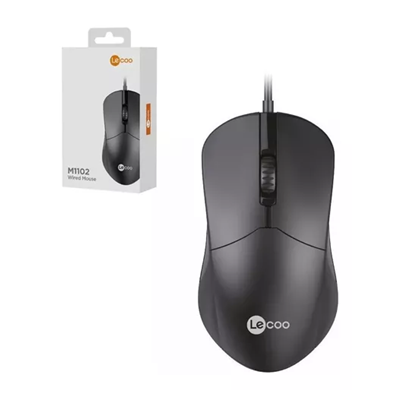 MOUSE USB 1200DPI PRETO M1102 LECOO