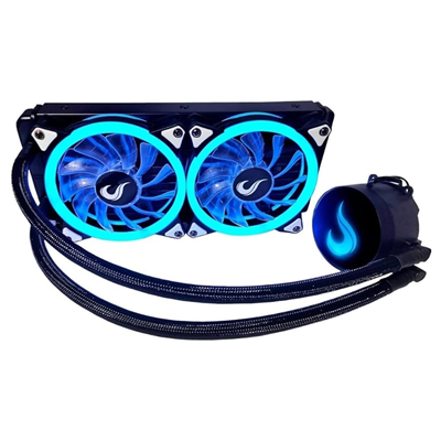 WATER COOLER RISE MODE GAMER BLACK RGB 240MM PRETO RM-WCB-02-RGB