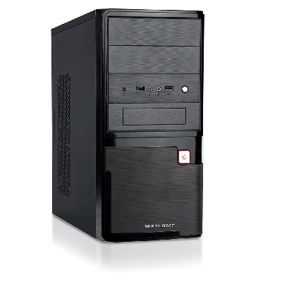GABINETE MATX 2 BAIAS C/FONTE 200W PRETO GA145 MULTILASER