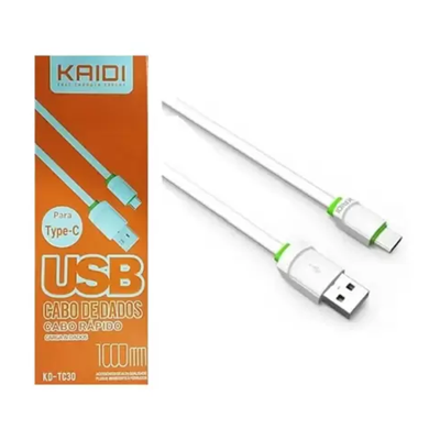 CABO USB TIPO-C 1M 2.4A KD-TC30 KAIDI