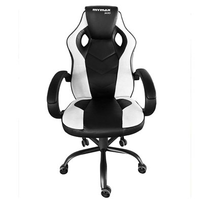 CADEIRA GAMER MX0 GIRATORIA PRETO/BRANCO MGCH-MX0/WH MYMAX