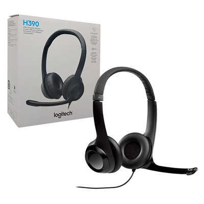 HEADSET USB H390 PRETO LOGITECH