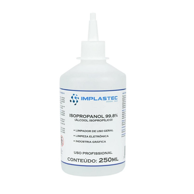 LIMPADOR DE USO GERAL ISOPROPANOL 99,8% 250ML IMPLASTEC