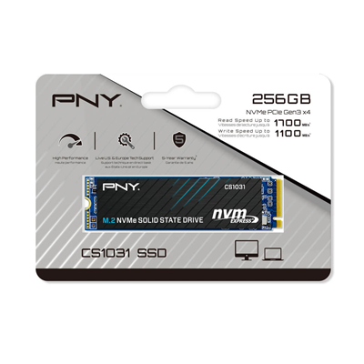 M.2 256GB PNY CS1031 M280CS1031-256-CL 2280 NVME 1.3 PCIE GEN3 X4