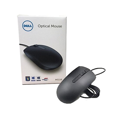 MOUSE USB PRETO MS116 DELL
