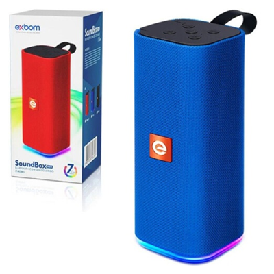 CAIXA DE SOM BLUETOOH MULTIMIDIA PORTATIL 5W CS-M33BLT EXBOM