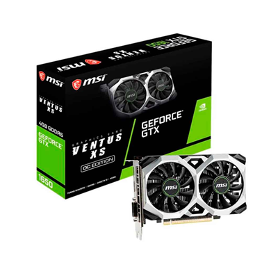 PLACA VIDEO GTX1650 MSI GEFORCE D6 VENTUS XS OCV3 4G GDDR6 128BITS 912-V812-003