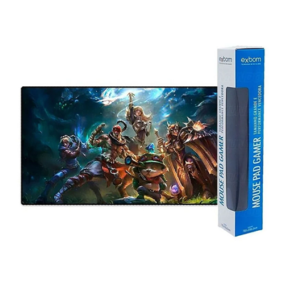 MOUSE PAD GAMER GRANDE (10-LIGA DOS LENDÁRIOS) 700x350x3mm MP-7035C EXBOM
