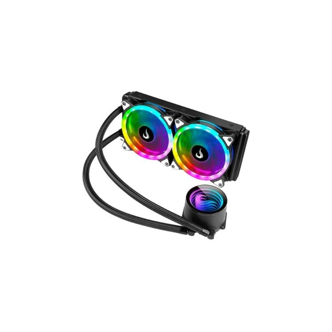 WATER COOLER RISE MODE, ARGB, 240MM, AMD/INTEL, PRETO – RM-WCB-04-ARGB