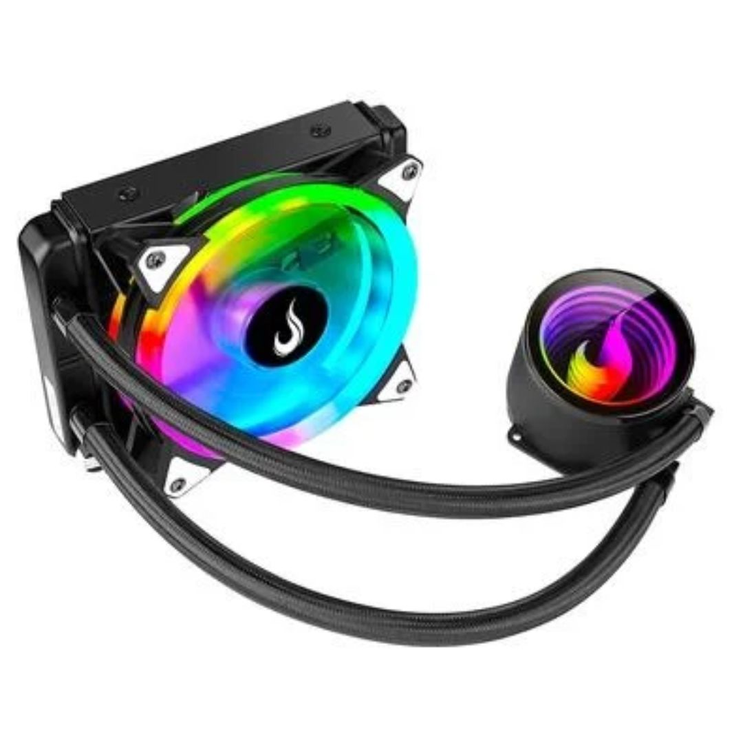 WATER COOLER RISE MODE ARGB, 120MM, AMD/INTEL, PRETO – RM-WCB-05-ARGB
