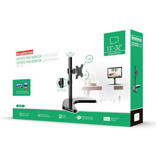 SUPORTE MONITOR MESA BRASFORMA BM810