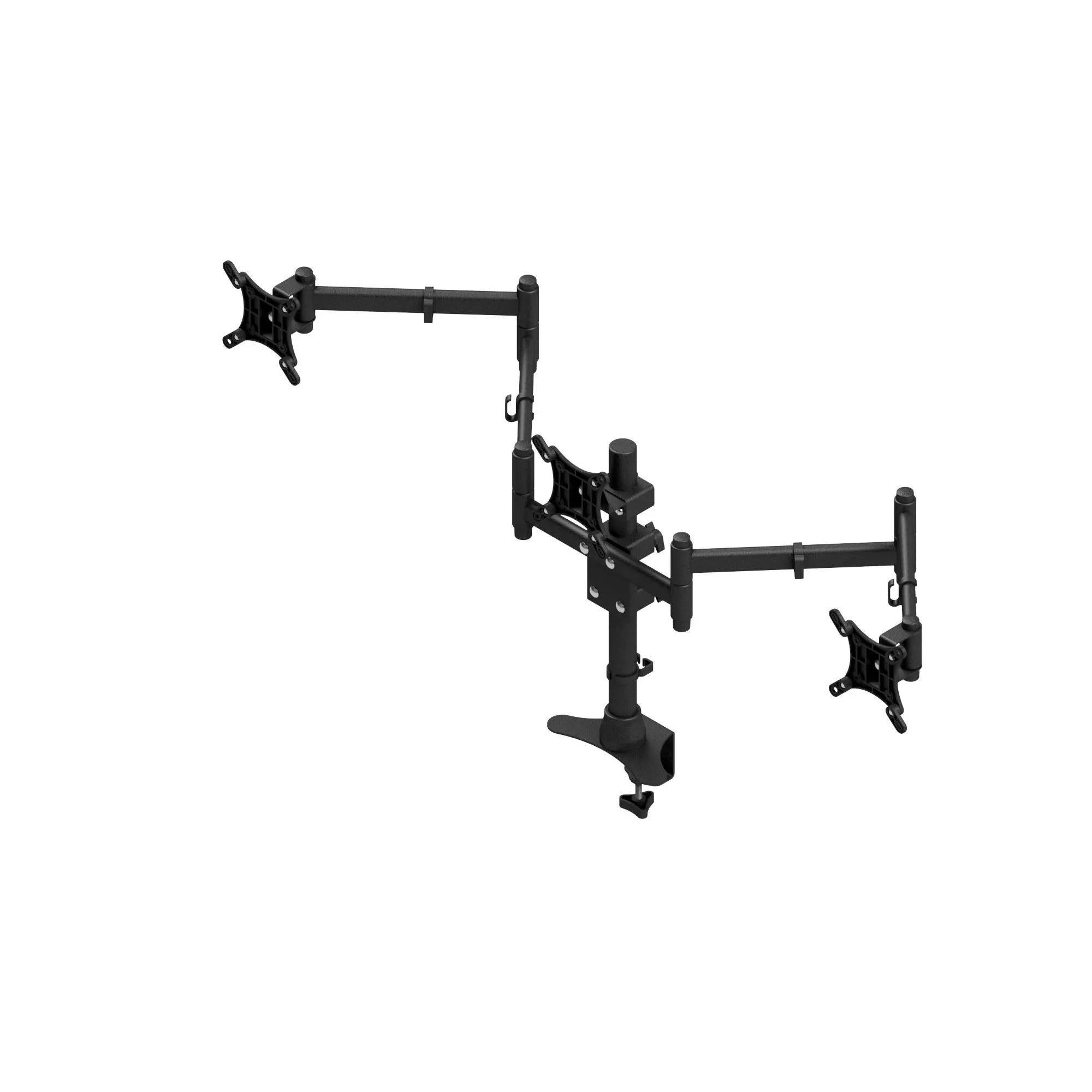 SUPORTE ARTICULADO P/ 3 MONITORES 10 A 24 GARRA/MORSA SMT