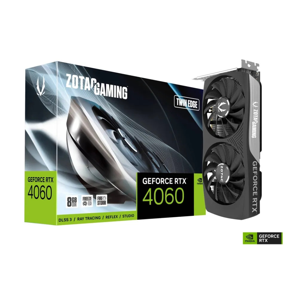 PLACA VIDEO ZOTAC GAMING GEFORCE RTX4060 8GB TWIN EDGE ZT-D40600E-10M