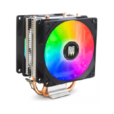 COOLER PARA PROCESSADOR REVENGER GVR330 2TUBOS DE CALOR LED FAN 1500RPM
