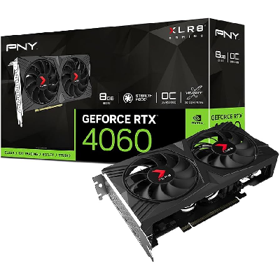 PLACA DE VIDEO PNY RTX 4060 8GB GDDR6 128BITS XLR8 DUAL FAN VERTO