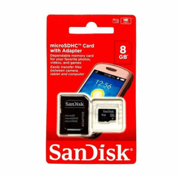 CARTAO MEMORIA 8GB SANDISK SDSDQM-008G-B35A #