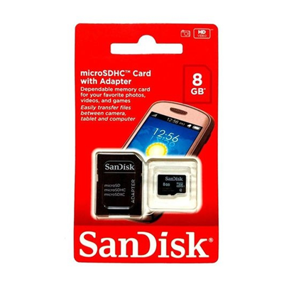 CARTAO MEMORIA 8GB SANDISK SDSDQM-008G-B35A #