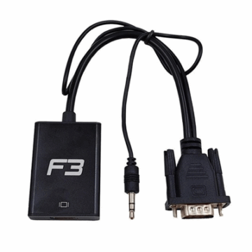 CABO VGA X HDMI COM AUDIO P2 E CABO USB V8 JC-AD-VGA-01 F3