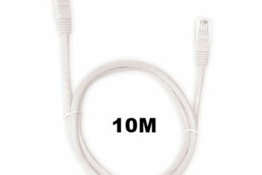 CABO REDE CAT.5E 10M RJ45 BRANCO PC-ETHU100WH PATCH CORD PLUSCABLE - Imagem 1