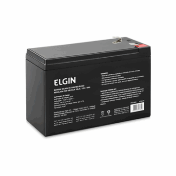 BATERIA 12V 9AH PARA NOBREAK SELADA DE CHUMBO VRLA 82313 ELGIN