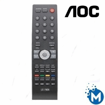 CONTROLE TV AOC LCD FBG-8007