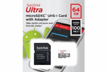 CARTAO MEMORIA 64GB SANDISK ULTRA SDSQUNR-064G-GN3MA # - Imagem 1