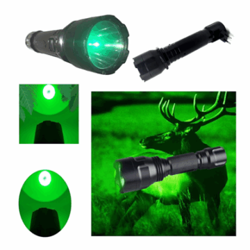 LANTERNA 1 LED 3W CRS-8001-VER CAERUS FOCO VERDE #